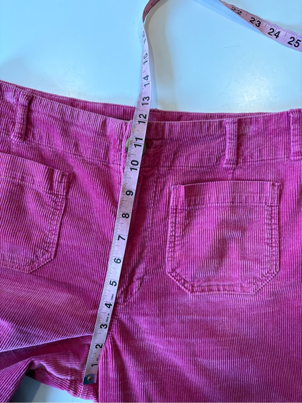 Anthropologie || The Skipper Corduroy Wide Leg Crop Pants Paisley Pink 28 - Picture 11 of 12